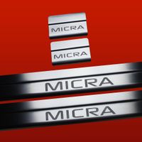 Listwa progowa NISSAN MICRA K13 Stal nierdzewna 304 mat 4szt