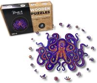 Puzzle Drewniane dla dzieci i dorosłych Prezent Ośmiornica Octopus