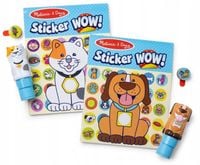 Sticker WOW! Stempelki naklejkami DWUPAK zestaw PIES i KOT 900szt naklejki