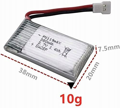 5szt akumulatorów 3.7v 380mAh H107C H107D hubsan na Arena.pl