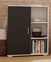 SZAFKA STOJĄCA BIAŁO - CZARNA