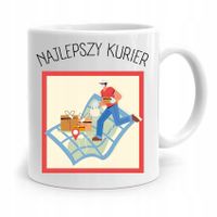 Kubek Prezent Dla Kuriera Najlepszy Kurier! Z Nadrukiem Ze Zdjęciem