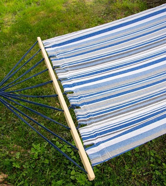 Płótno Do Hamaka Niebieskie 100x200 cm do Ogrodu Dekoracja Relaks Hamak zdjęcie 4