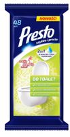 Presto Ściereczki czyszczące+płyn 2w1 do toalet  1op.-48szt