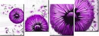 45CM 120 OBRAZ 4 ELEM FIOLETOWE DMUCHAWCE ŚCIENNY