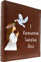 ALBUM KOMUNIJNY NA ZDJĘCIA Z NADRUKIEM DATĄ IMIĘ