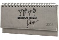 Terminarz dla barmana 2026 tygodniowy kalendarz leżący biurkowy