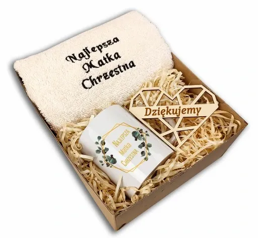 PODZIĘKOWANIE DLA CHRZESTNYCH ŚLUB PREZENT CHRZEST zdjęcie 4