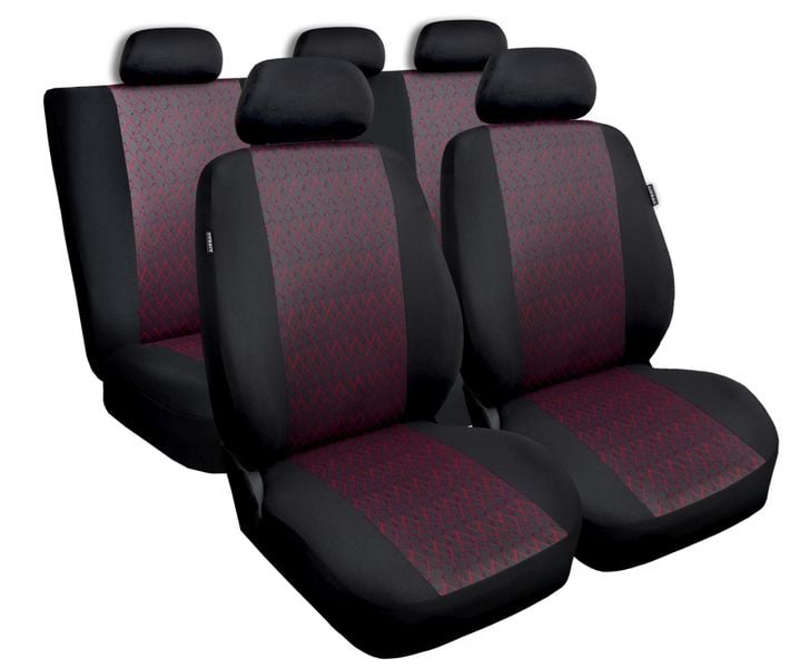 Pokrowce na fotele samochodowe PROFI Czerwone do OPEL TIGRA A B zdjęcie 1