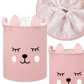 kosz składany na zabawki pojemnik worek na pranie myszka organizer 50 cm
