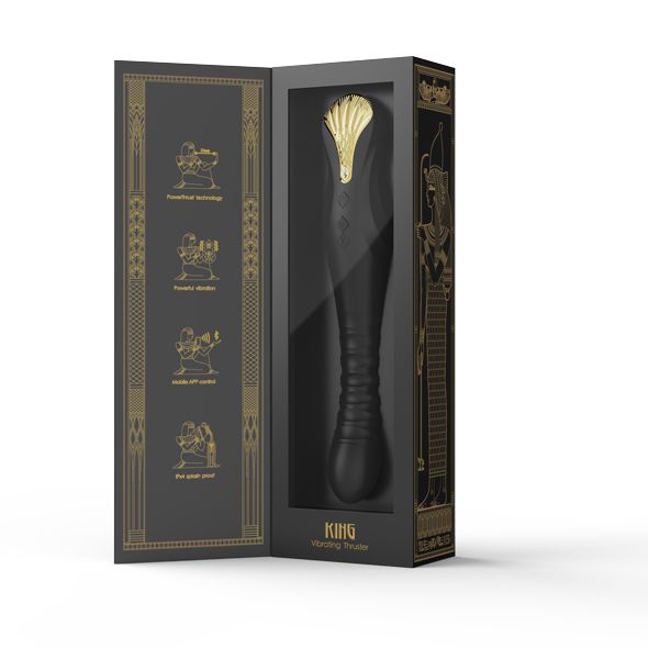 Zalo King Vibrating Thruster Obsidian Black zdjęcie 9