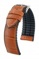 Pasek do zegarka - Hirsch 0925028075-2-22 brązowy 22mm