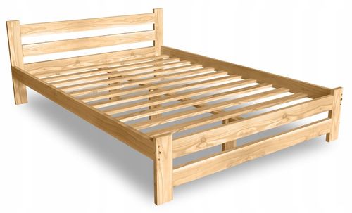 ŁÓŻKO DREWNIANE 180x200 B sosnowe WYSOKI ZAGŁÓWEK na Arena.pl