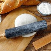 WAŁEK DO CIASTA MARMUROWY kuchenny KAMIENNY OBROTOWY 45cm CIĘŻKI na PREZENT