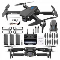 DRON EVO 2 KAMERY SILNIKI BEZSZCZOTKOWE ZAWIS APLIKACJA 3BATERIE ZABAWKA