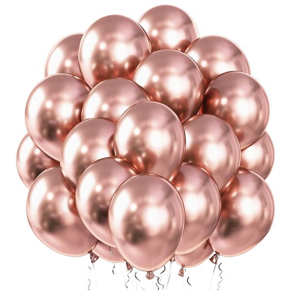Balony na wieczór panieński, wesele, urodziny, 100 szt. rose gold zdjęcie 1