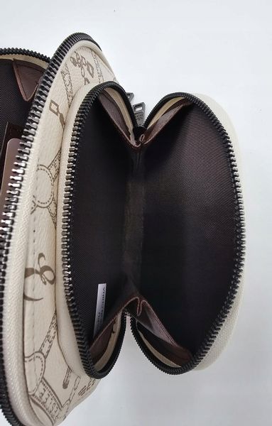 Eslee - torebka listonoszka skóra ekologiczna nadruk brązowy E8882C zdjęcie 4