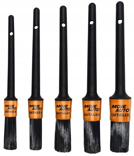 5X PĘDZLE PĘDZELKI DETAILINGOWE ZESTAW DO CZYSZCZENIA + ŚCIERECZKA ZESTAW na Arena.pl