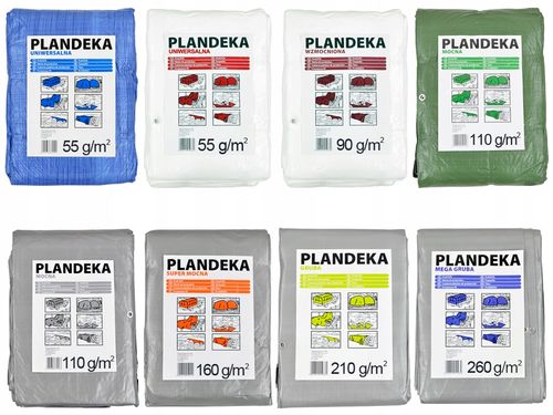 Plandeka 60g 5m x 5m Niebieska na Arena.pl