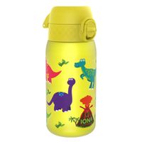 ION8 Żółta butelka na wodę w dinozaury 350 ml