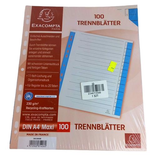 wkład do segregatora a4 100szt na Arena.pl