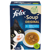 felix soup original rybne smaki 6x48g karma uzupełniająca dla kotów
