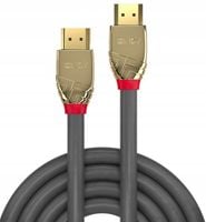 Kabel HDMI 2.1 LINDY Ultra High Speed M/M 5m szary/gold