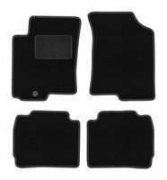Dywaniki welurowe LUX do Hyundai Accent MC 2005-2011 czarne z mocowaniami