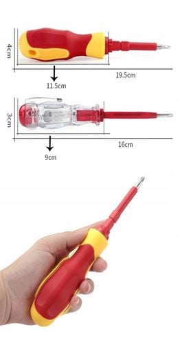 ZESTAW IZOLOWANYCH ŚRUBOKRĘTÓW DLA ELEKTRYKA 25szt na Arena.pl
