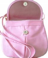 Torebka listonoszka skóra ekologiczna PINK