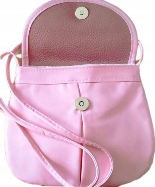 Torebka listonoszka skóra ekologiczna PINK zdjęcie 1