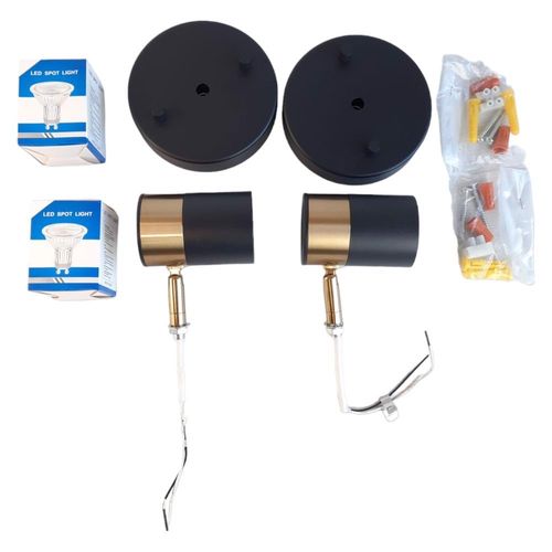 lampa ścienna reflektor ścienny obrotowy gu10 2szt na Arena.pl