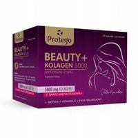 Protego BEAUTY+ KOLAGEN 5000 mg o smaku malina-truskawka, 30 saszetek