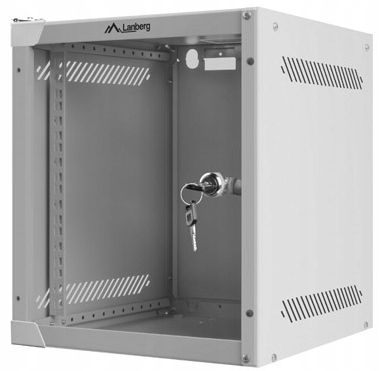 6U Szafa RACK wisząca 10" szara Lanberg zdjęcie 2