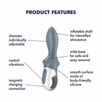 wibrator analny pompowany satisfyer air pump booty 1 usb