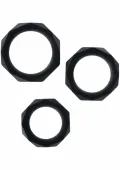 toyjoy power halo c-ring set silikonowy zestaw 3 pierścieni rożne rozmiary