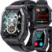 SMARTWATCH MĘSKI MILITARNY WODOODPORNY ROZMOWY WIELOFUNKCYJNY POLSKIE MENU