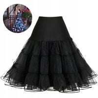 Halka retro tiulowa PIN UP tutu pod sukienkę unosząca czarna tiul M/L