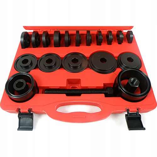 Ściągacz tulei łożysk piast zestaw 21 el. 50-88 mm prasa adaptery Silver na Arena.pl