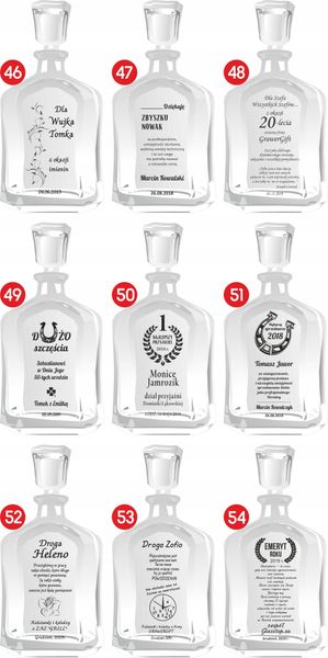 Prezent URODZINY Dla Taty Mamy Brata Dziadka Babci Karafka zdjęcie 12