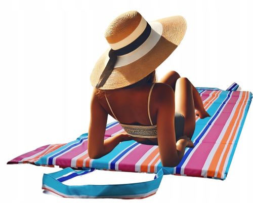 MATA NA PLAŻE KAMIENISTE, MATA PLAŻOWA GRUBA, MATA DO CHORWACJI 180x60x3cm na Arena.pl