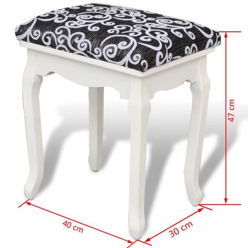 Stołek do toaletki, czarny na Arena.pl