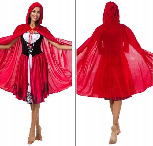 STRÓJ CZERWONY KAPTUREK KAPTURKA DLA DOROSŁYCH M na Arena.pl