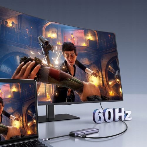 UGREEN ADAPTER HUB USB-C 2x USB HDMI SD USB-C RJ45 1Gbps - PRZEJŚCIÓWKA na Arena.pl