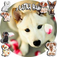 OPŁATEK NA TORT 20CM - PSY PIES PIESEK PSA + IMIĘ + ! 15CM 18CM