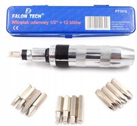 Śrubokręt wykrętak do pobijania udarowy+ 13 bitów