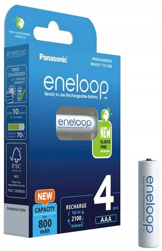 4x AKUMULATORKI BATERIE ENELOOP R03/AAA 800 mAh BL na Arena.pl