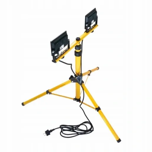 Halogen LED 2x100W + Statyw Budowlany + Pokrowiec zdjęcie 12