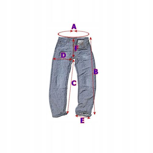 Spodnie regular drapane pas 100cm RDS 35/34 -723 na Arena.pl