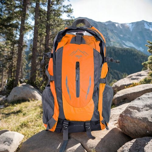 PLECAK TURYSTYCZNY 40L PODRÓŻNY TREKKINGOWY WYCIECZKOWY W GÓRY POMARAŃCZOWY na Arena.pl